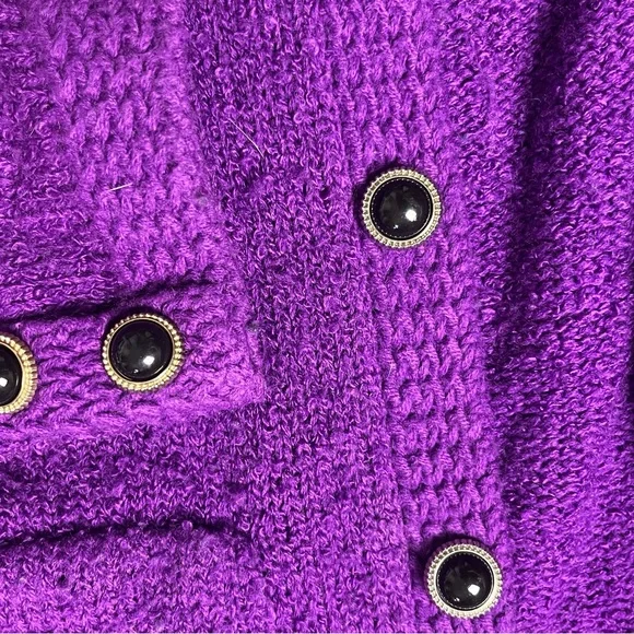 Warm comfy 80s vintage blazer style sweater - Picture 7 of 8